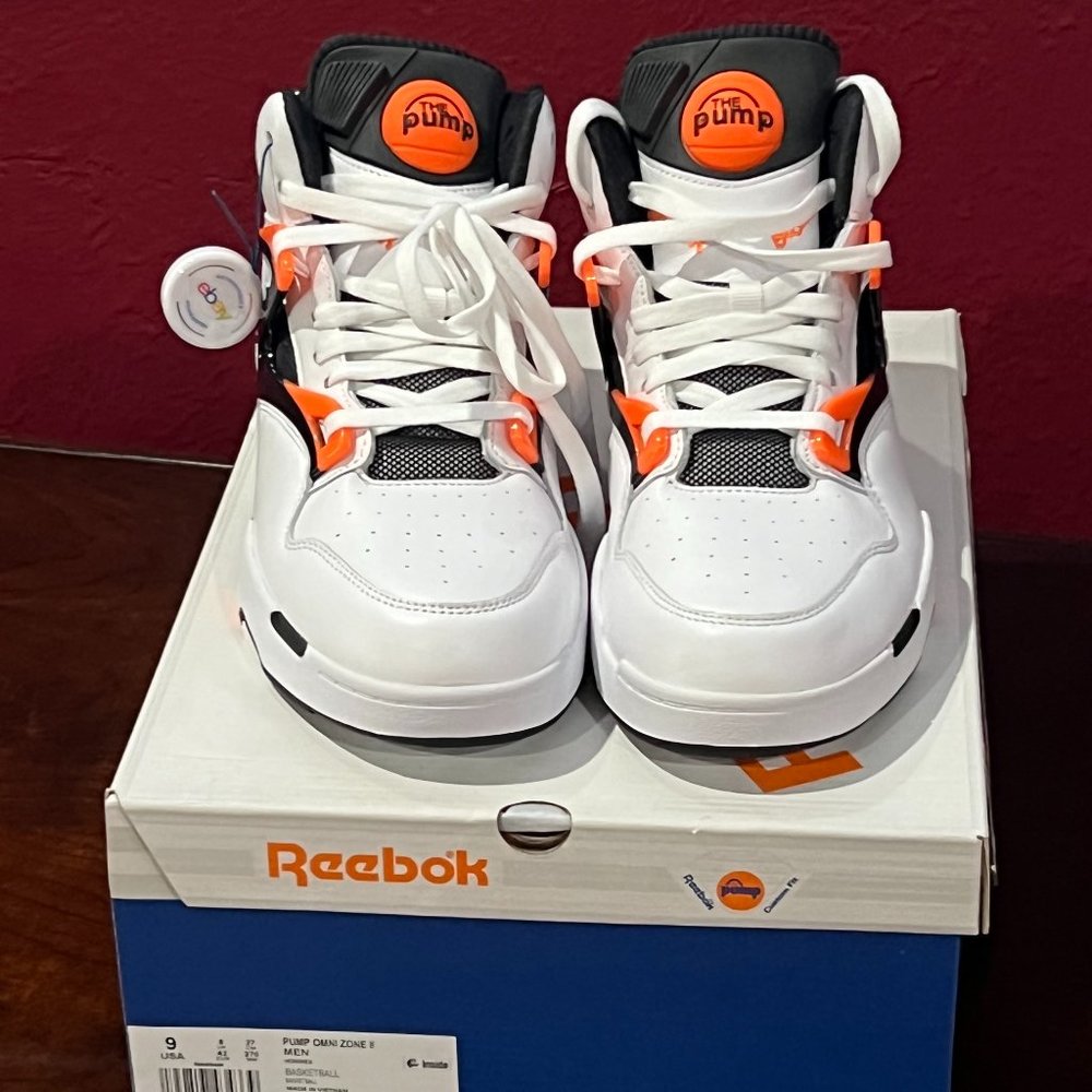 "DEE BROWN" PUMP OMNI ZONE II REEBOK "PUMP IT UP" MEN'S SHOES SIZE 9